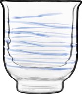 Bormioli Luigi - Boisson en verre thermique - 2 tasses de thé Asagao bleu