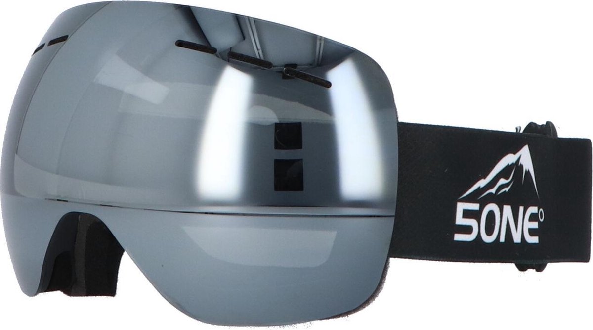 5one® Alpine 1 Silver anticondens skibril met bewaarcase - UV 400 | bol.com