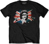 Sex Pistols Heren Tshirt -M- God Save The Queen Zwart