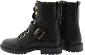 Develab 41166 Veterboots - Laarzen Met Veters - Meisjes - Zwart - Maat 34