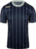 Robey Pinstripe Shirt voetbalshirt korte mouwen (maat XL) - Navy