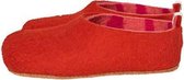 esgii dames sloffen Stripy Inside red Colour:Rood/ Roze-oranje Size:38.5