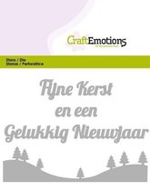 CraftEmotions Mal Tekst - Fijne Kerst (Nederlands) Card 11x9cm