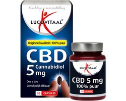 Lucovitaal CBD 5 miligram Cannabidiol Voedingssupplement - 30 capsules