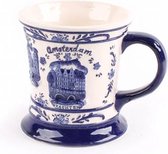 Delfts Blauw Embossed Mok Amsterdam - Souvenir