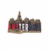 Magneet Metaal RWB Stadstafereel Amsterdam Brons - Souvenir
