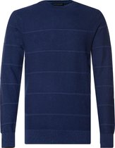 Scotch and Soda - Sweater Donkerblauw Strepen - XXL - Slim-fit