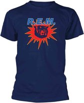 R.E.M. Heren Tshirt -S- Bear Burst Blauw