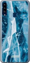 Samsung Galaxy A20s Hoesje Transparant TPU Case - Cracked Ice #ffffff