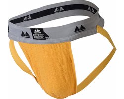 MM Sports Original Edition Swimmer/Jogger Jockstrap 2 inch Yellow - MAAT S - Heren Ondergoed - Jockstrap voor Man - Mannen Jock