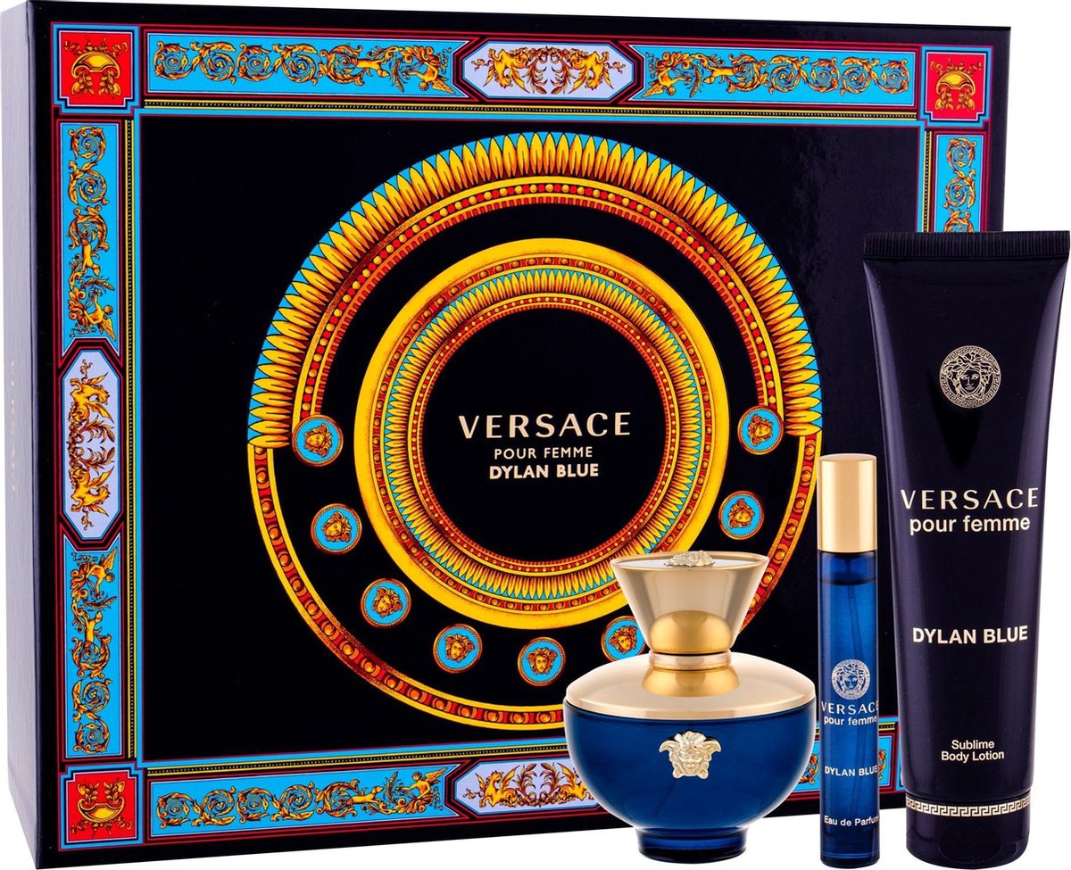 Versace - Dylan Blue pour Femme GIFTSET EDP 100 ml, miniaturka EDP 10 ml a Body Lotion 150 ml Eau De Parfum 100ML