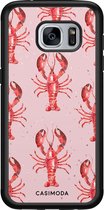 Samsung S7 hoesje - Lobster all the way | Samsung Galaxy S7 case | Hardcase backcover zwart