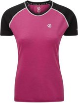 Dare2B Fixate Sporttop Dames - Roze/Zwart - Maat 44