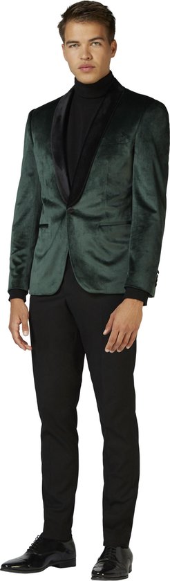 OppoSuits Deluxe Dinner Jacket - Rich Green - Heren Blazer - Maat: EU 54 - Kerst