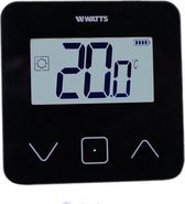Watts digitale LCD touchscreen-thermostaat, zwart, voorzien van een backlight