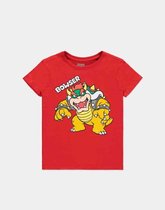 Nintendo Super Mario Kinder Tshirt -Kids 146- Bowser Rood