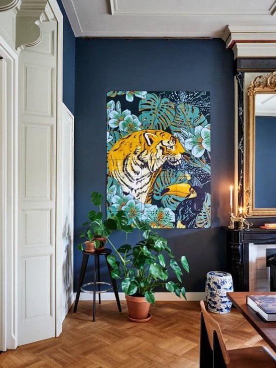 wijs extreem cilinder IXXI wanddecoratie Tiger Jungle & Toucan Family (s)- 80 x 100 cm | bol.com