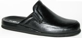 Rohde Pantoffels Heren  - leer - zwart - 6607-90 - Maat 40
