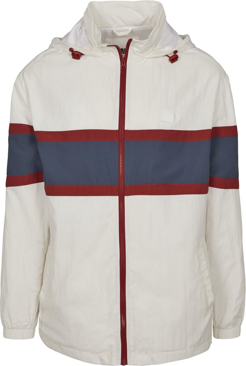 Urban Classics Crinkle Nylon Anorak Windbreaker jacket S Wit