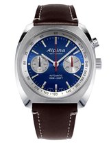 Alpina Startimer Pilot Heritage AL-727LNS4H6 Horloge - Leer - Bruin - Ø 42 mm