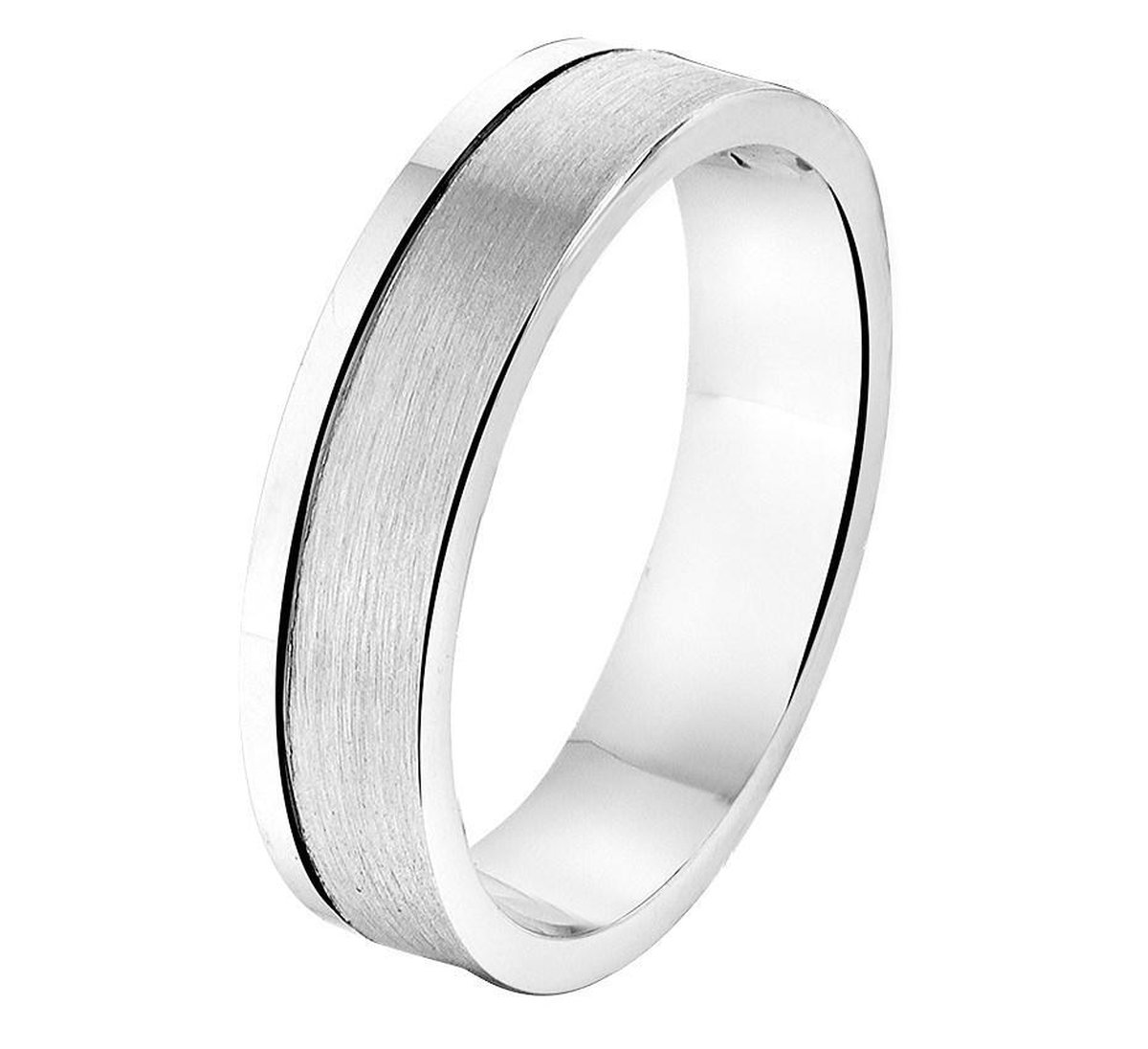 Gerhodineerd Zilver Ring A306 - 5 Mm Zonder Steen 1315724