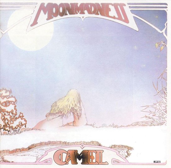Albumcover van Camel - Moon Madness II, met een winterse scène onder een grote maan. De titel 'MOONMADNESS II' staat bovenaan, en 'CAMEL' onderaan.
