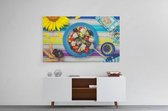 Schilderij - Zomerse salade — 100x70 cm