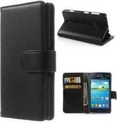 Samsung S8260 Core Hoesje Wallet Case Zwart