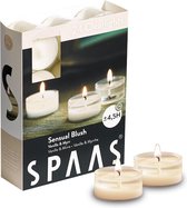 Bougies chauffe-plat parfumées Spaas Clearlights - Fard à joues sensuel - Vanille et myrr - 24 pièces