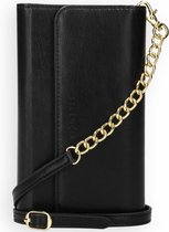 Selencia Eny Uitneembare Vegan Lederen Clutch iPhone 12 Mini hoesje - Zwart