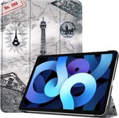Tri-Fold Book Case - iPad Air (2020 / 2022) Hoesje - Eiffeltoren