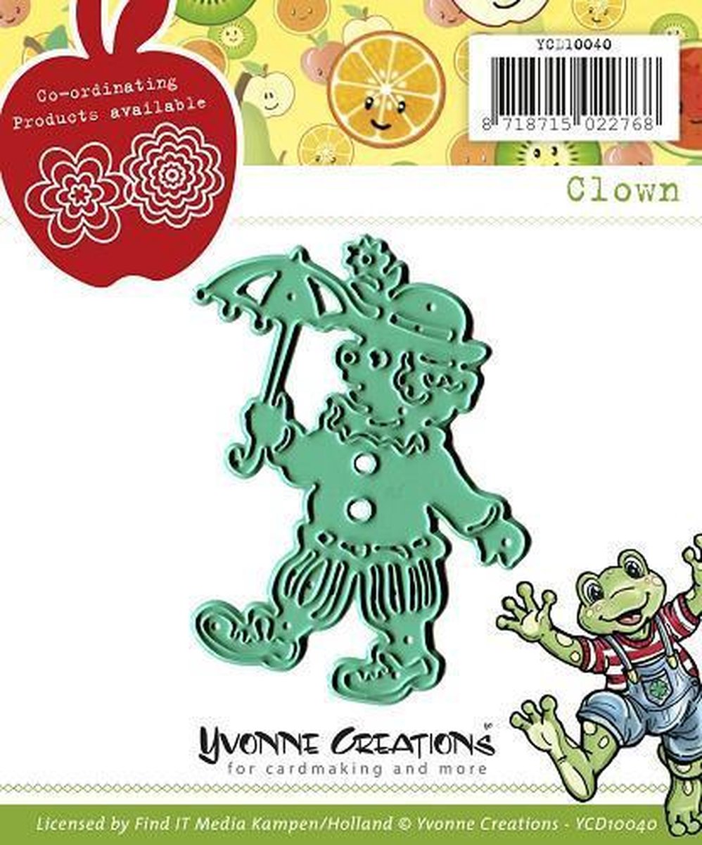 Clown - Snijmal - Yvonne Creations