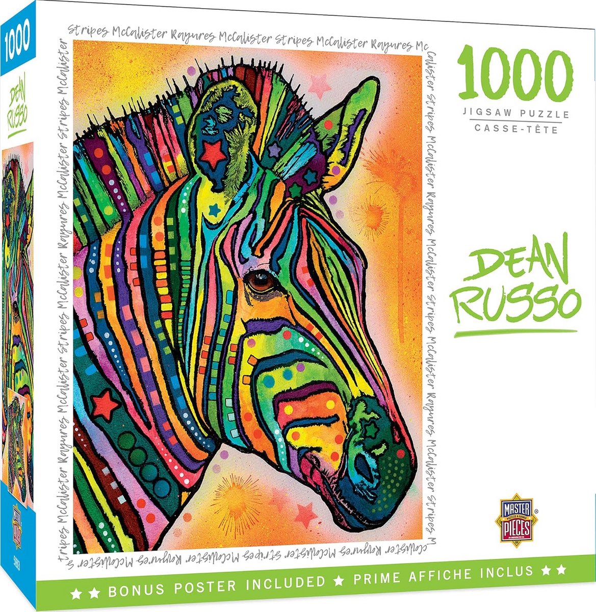 1000 Stuks Puzzel voor Volwassenen en Kinderen - Abstract Strepenpatroon - 49,9 x 67,9 cm