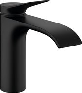 Hansgrohe Vivenis Wastafelmengkraan – Zwart Mat – Opbouw – Messing – Waterbesparend – 5 Jaar Garantie - Stijlvol - Duurzaam - Fluisterstil. De perfecte upgrade voor jouw wastafel.