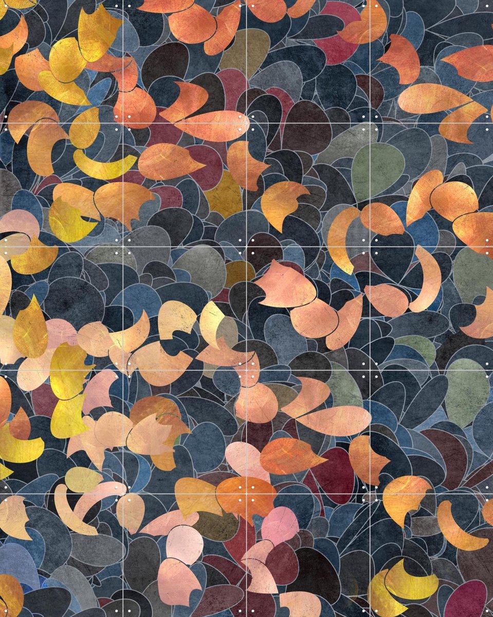IXXI A Shiny Path 2, Angelo Cerantola - 80 x 100 cm - Gratis ophangtool - Grote wanddecoratie en posters - Illustraties, Aquarel, Kleurrijk, Abstract