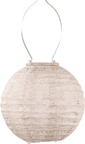 Lumiz Tuinlamp op zonne energie - Buitenverlichting - Tuinverlichting - Buitenlampjes - Tuinlampjes - Solar Lampion - Rond - 20 cm - Soft Blush