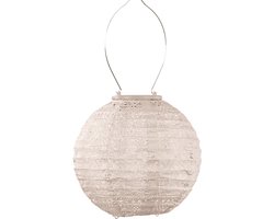 Lumiz Solar Lampion – Tuinlamp op zonne energie – Rond – 20 cm – Soft Blush