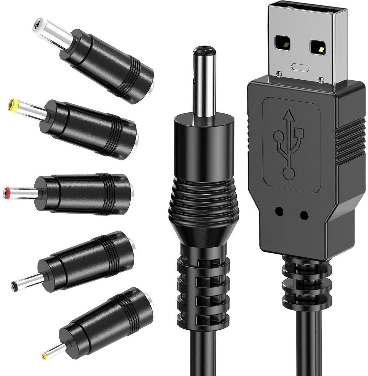 USB naar DC-kabel 1M met Meerdere Connectoren voor Opladen