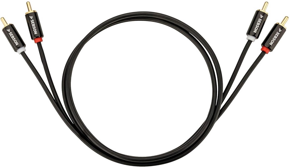 10 meter RCA Audio Kabel - 2 Male naar 2 Male - Ideaal voor Stereo Systemen en Thuisbioscopen