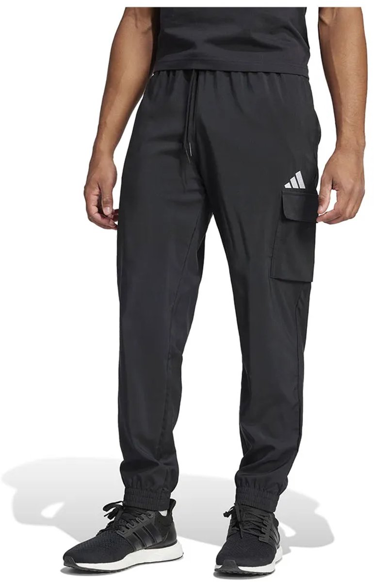 Adidas Essentials Small Logo Joggers Tall Man Zwart