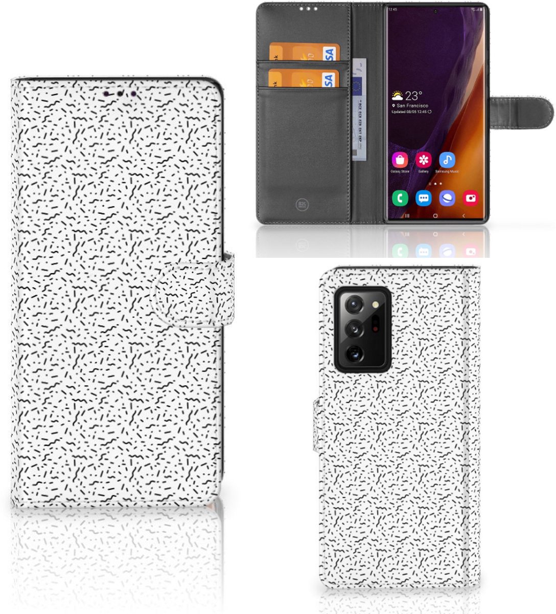 Samsung Galaxy Note20 Ultra Telefoon Hoesje Stripes Dots