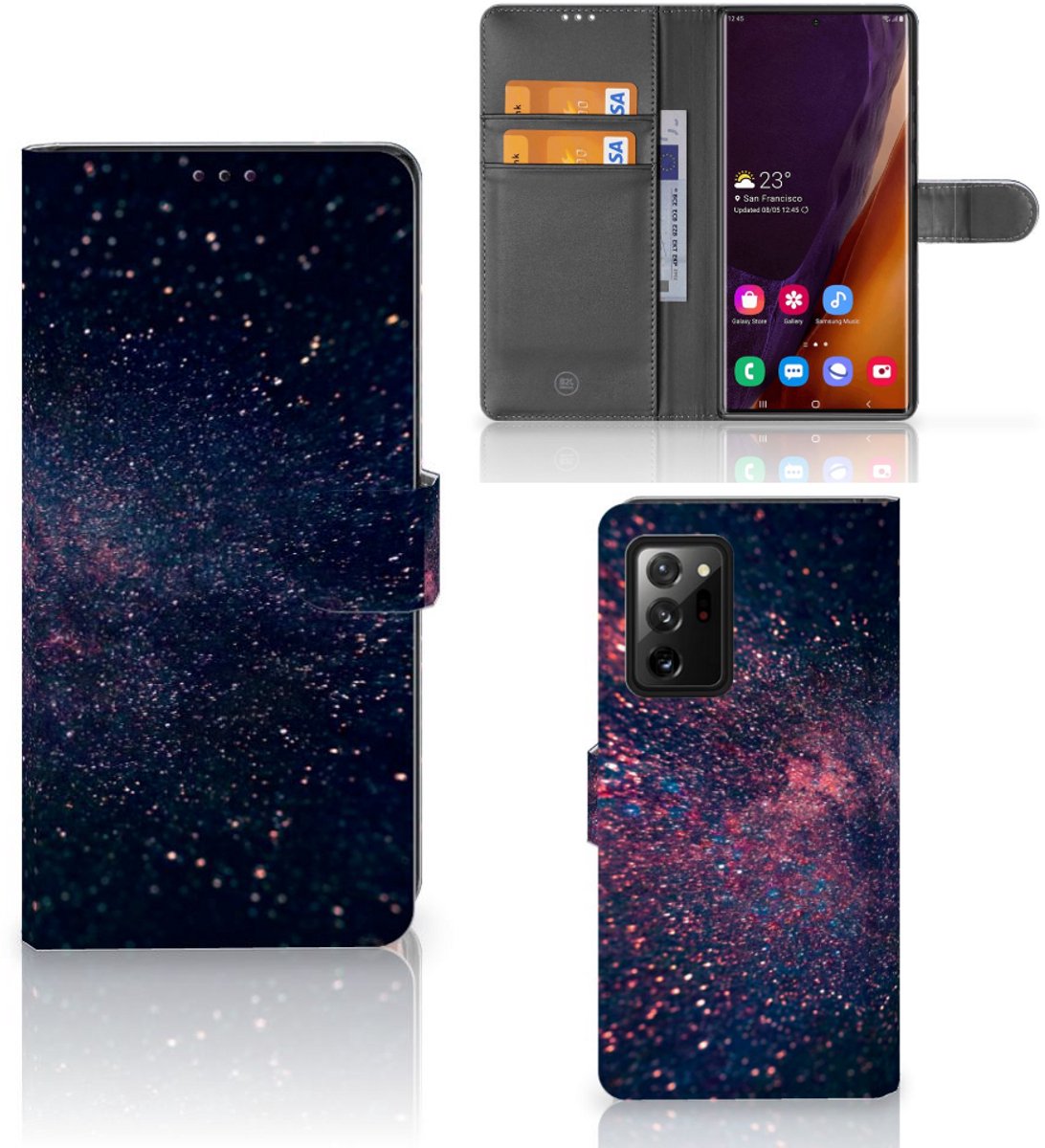 Samsung Galaxy Note20 Ultra Book Case Stars