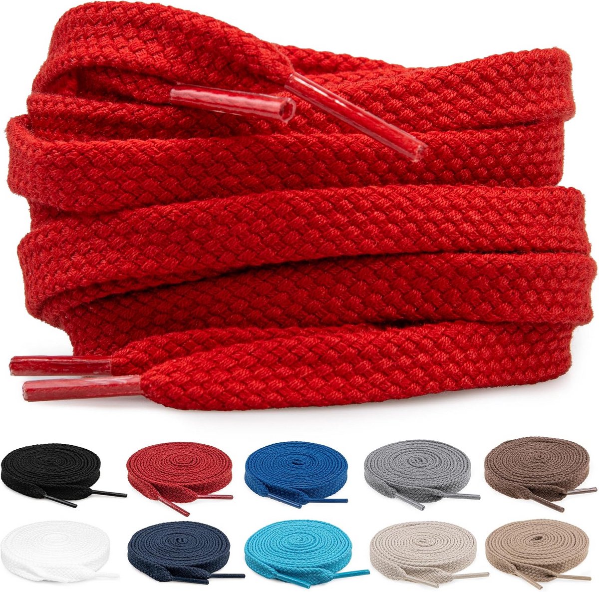 Katoenen Sneakers Veters 8 mm - Perfecte Veters voor Gym en Casual Schoenen