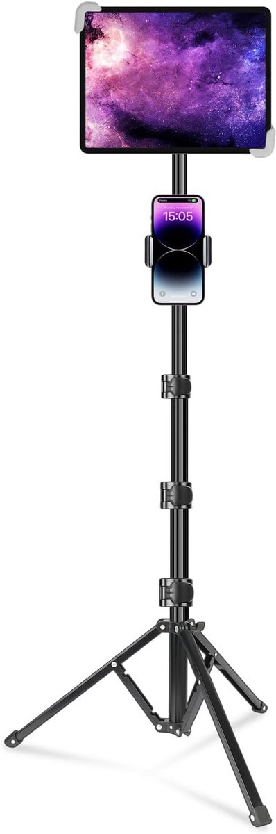 Verstelbaar iPad-statief met 360° Rotatie - Ideaal voor 9,5-14,5 Inch Tablets