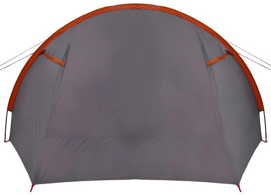 vidaXL - Tunneltent - voor - 4 - Personen - Grijs - en - Oranje - 778 - x - 356 - x - 210 - cm van Merkloos — afbeelding 4