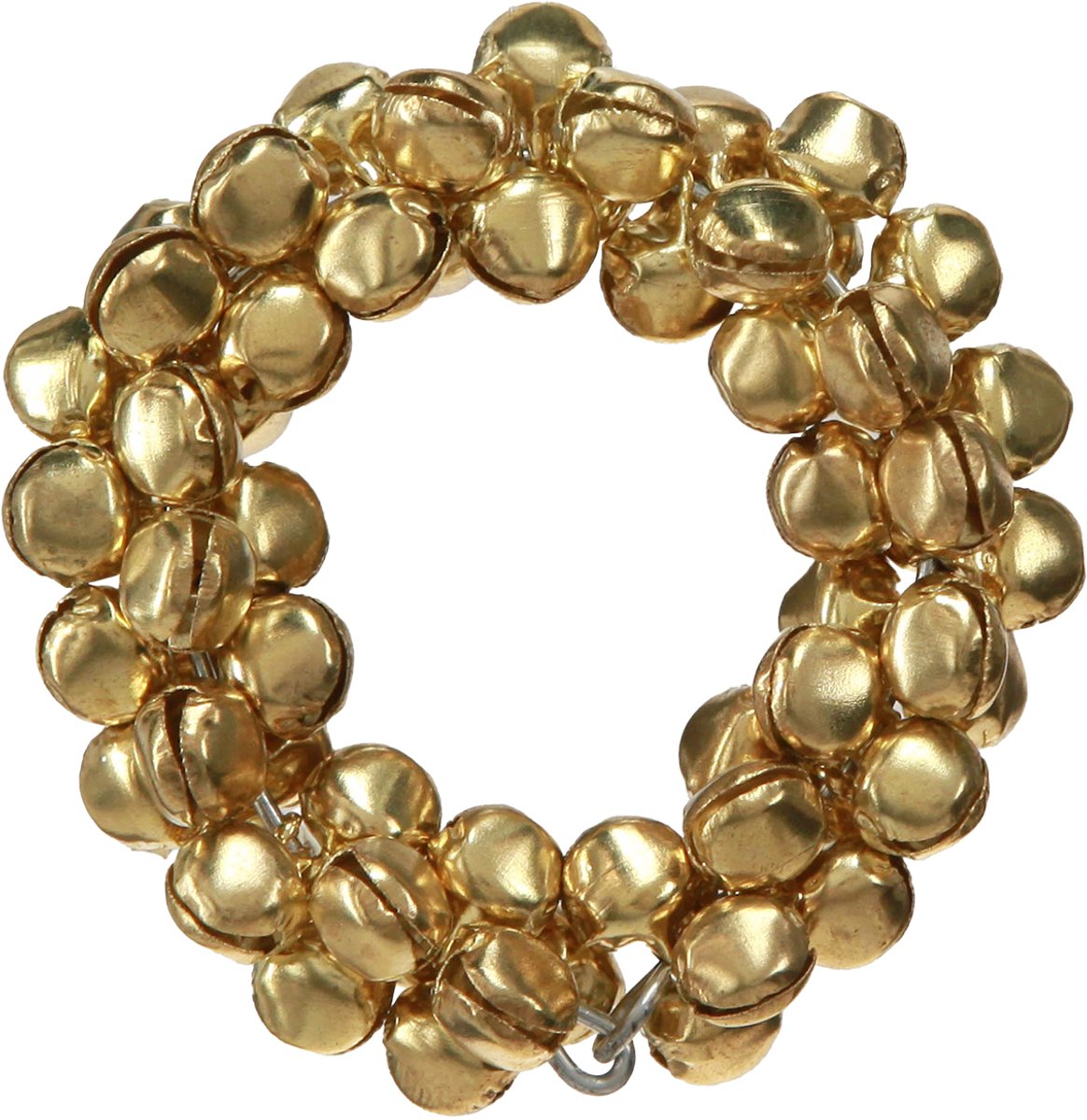 Servetringen goud metalen belletjes Ø5cm 8 st, 8 Stück