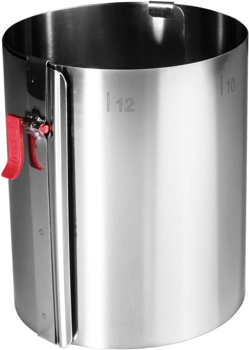 Taartringen 18-30 cm Ø - Roestvrij Staal, Traploos Verstelbaar, Made in Germany