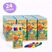 Isa's Friends® - Uitdeelcadeaus Dino Wasco's - 24 stuks - Traktatie - Uitdeelcadeautjes voor Kinderen