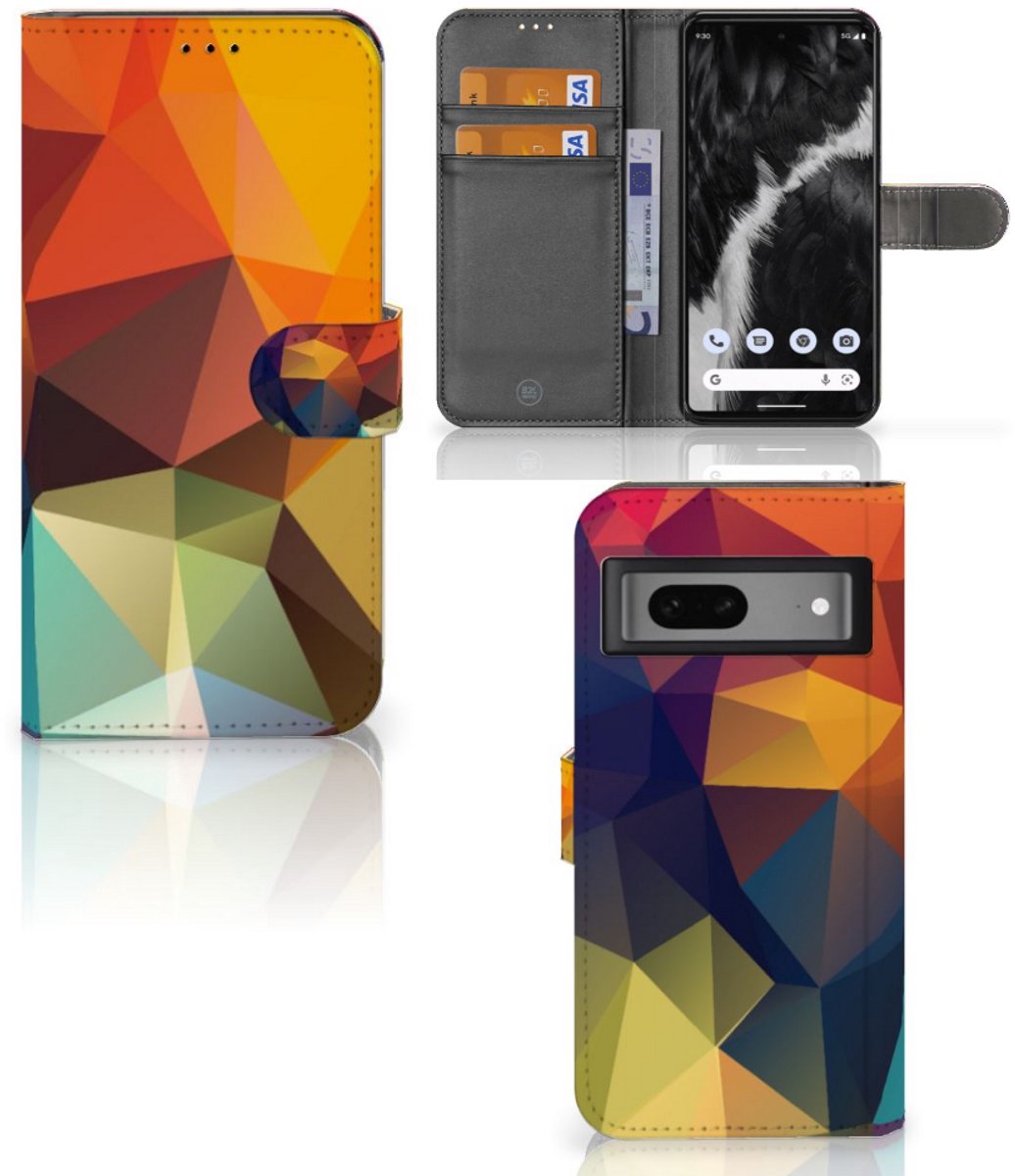 Boekhoesje voor Google Pixel 7 Book Case Polygon Color