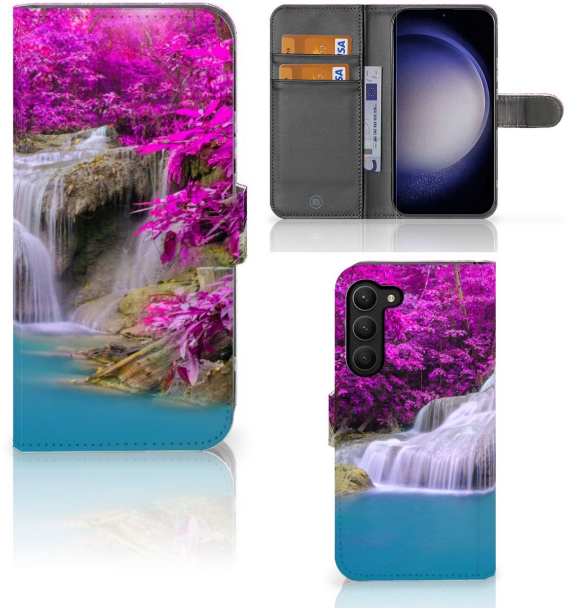 Boekhoesje voor Samsung Galaxy S23 Plus Flip Cover Waterval
